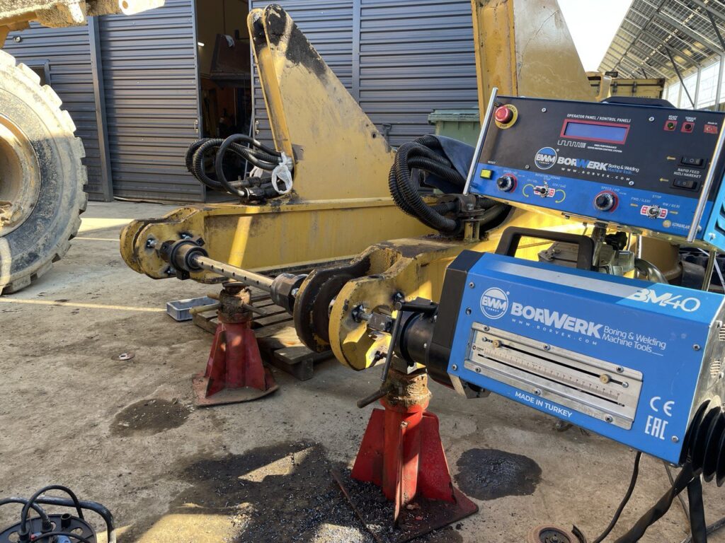 Line boring welding service